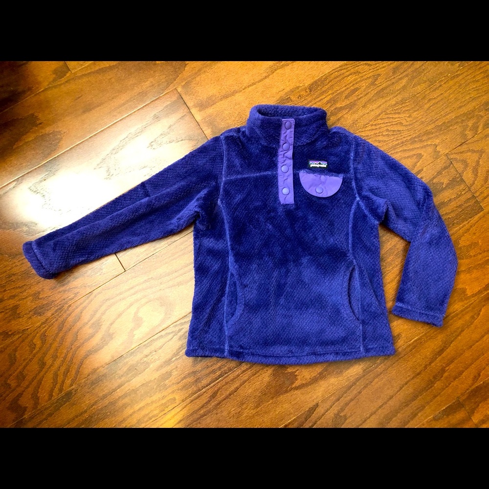 Girls Patagonia 1/4 Button Pullover
